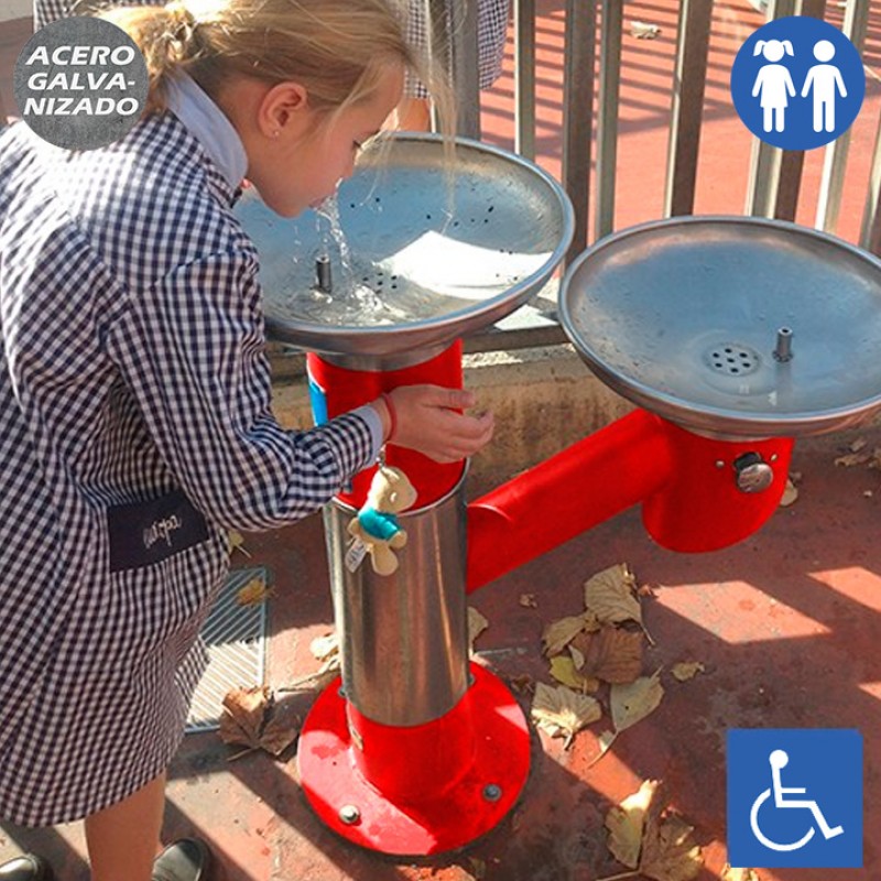 Font per escoles Parxís FP-02 Vermella